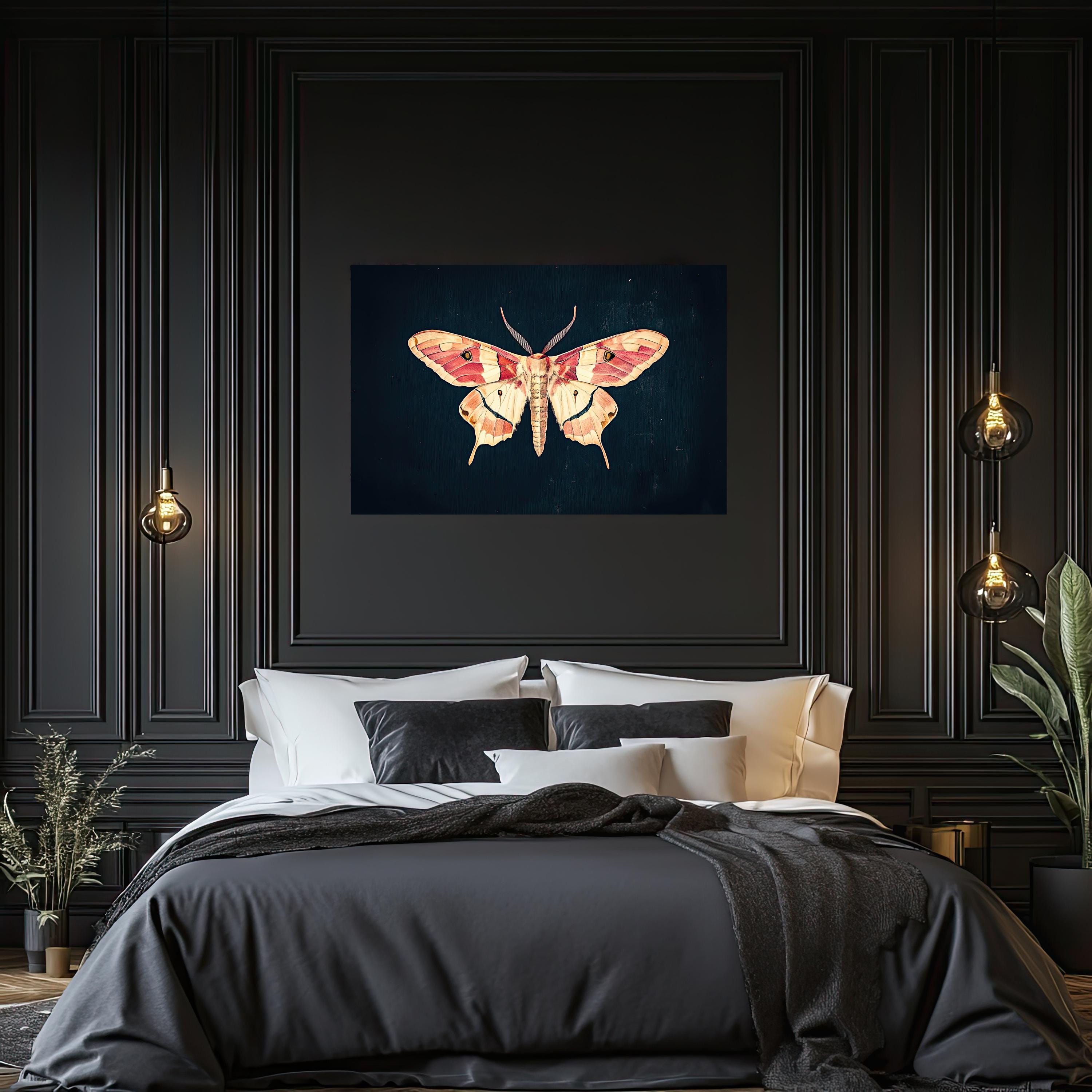 Vintage Moth Art Print | Dark Academia Insect Wall Art | Gothic Nature ...
