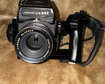 Mamiya M645 medium format camera + SEKOR C 80 mm f/2.8 lens. ALAD