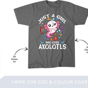 Just a Girl Who Loves Axolotls Cute Axolotl Kidsn Girls T-Shirt, Sweatshirt, Hoodie, Tote Bag - 252931