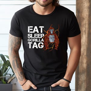Gorilla Tag VR Gamer for Kids,  Eat Sleep Gorilla T-Shirt, Sweatshirt, Hoodie, Tote Bag - 256394