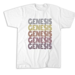 Graphic 365 First Name Genesis Retro Pattern Vintage Style T-Shirt, Sweatshirt, Hoodie, Tote Bag - 252863