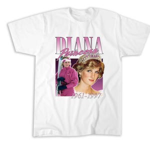 Diana Princess Of Wales 90s style T-Shirt, Sweatshirt, Hoodie, Tote Bag - 255889