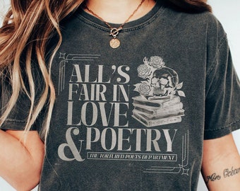 All's Fair In Love And Poetry Tshirt, The Tortured Poets Department Shirt, Subtle Music Merch Poet Era, TTPD Sweatshirt, Fan Gifts Shirt