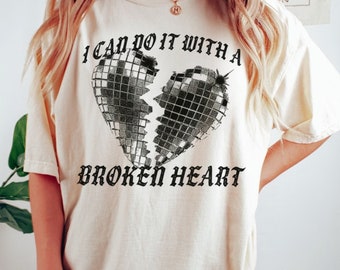I Can Do It With A Broken Heart T-Shirt, Tortured Poets Department Shirt, TTPD Shirt, Tortured Poet shirt Gift for Her, I Cry A Lot