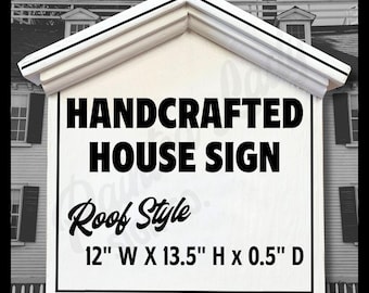 Custom Historic House Marker with Moulding | hand-painted signs & plaques
