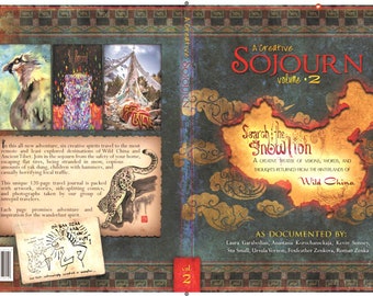 Creative Sojourn: China & Tibet Book - Artist travel journal sketchbook adventure snow leopard