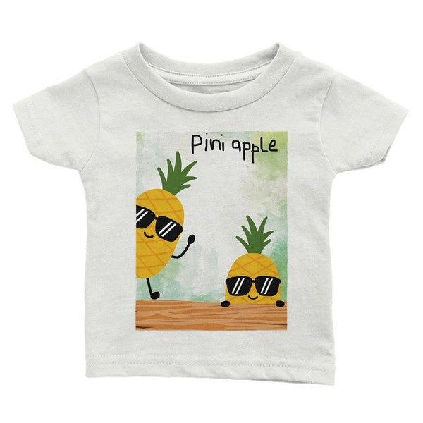 Baby T-shirt met ronde hals - ananas