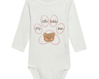 Classic baby rompers with long sleeves