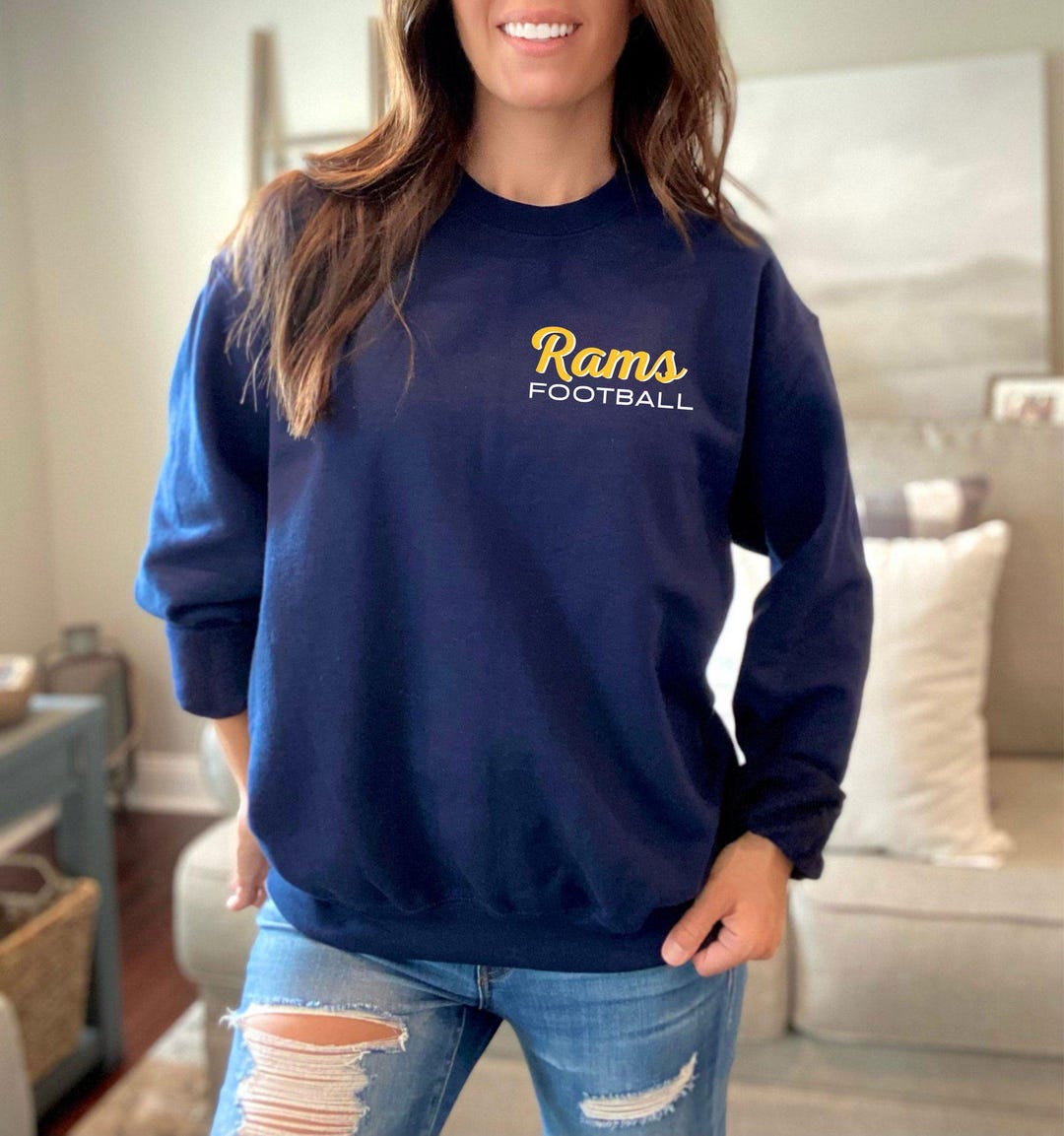 Only Rams Sweatshirt Pocket Rams Sweatshirt, Rams Football Sweatshirt, Minimalist Sports ...