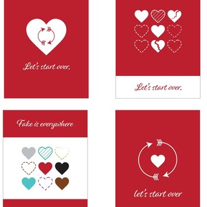 Druckbare Valentinstagskarten