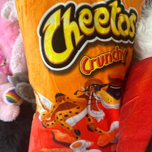 Cheetos Chips Pillow,Novelty Toys,Funny Food Pillow,Cute Soft Stuffed Fabric,For Cars,Ornament Chips Lovers,Kids Gift Decor,Cool Pillow idea
