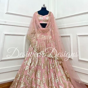 Heavy peach Bridal Lehenga Choli Partywear wedding lehenga and choli with dupatta Handmade custom madeParty Wear Wedding Lehenga choli set
