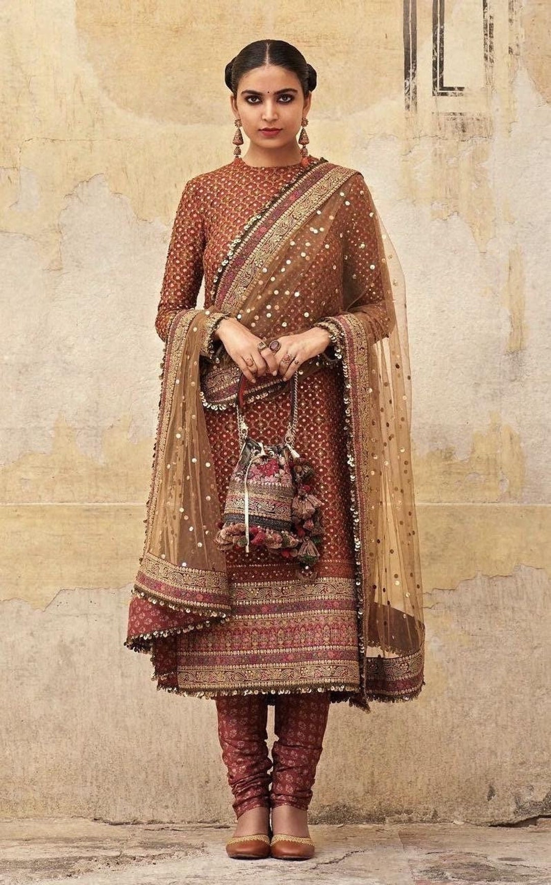Sabyasachi Salwar Kameez Inspired Georgette Custom Stitched Dress