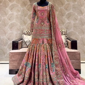 Sabyasachi Style Designer pink Lehenga Choli Embellished With Beautiful  Work Wedding Lehenga Choli Party Wear Lehenga Choli