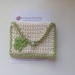 Shamrock Crochet Purse - cards, money, mp3, store cards, makeup, coins .