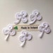 First Communion Dress Lace Shamrock - Handmade Appliqué