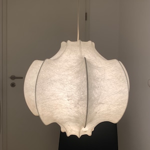 Goldkant Cocoon hanging lamp, 60s, by Friedel Wauer