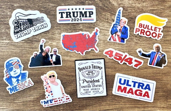 Trump Sticker Pack #2 - Waterproof, Weatherproof and American!!!