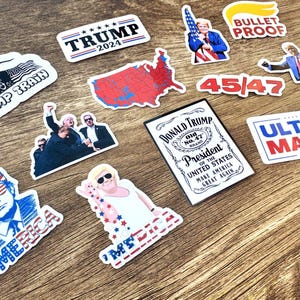 Trump Sticker Pack #2 - Waterproof, Weatherproof and American!!! zdjęcie 2