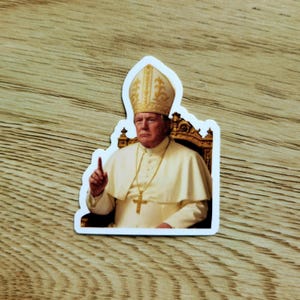 Pope Trump Waterproof Sticker - Political Humor (3 inches)
