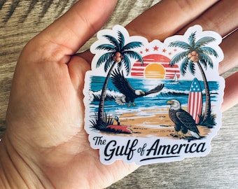 Gulf of America Sticker - Waterproof - 3 inches