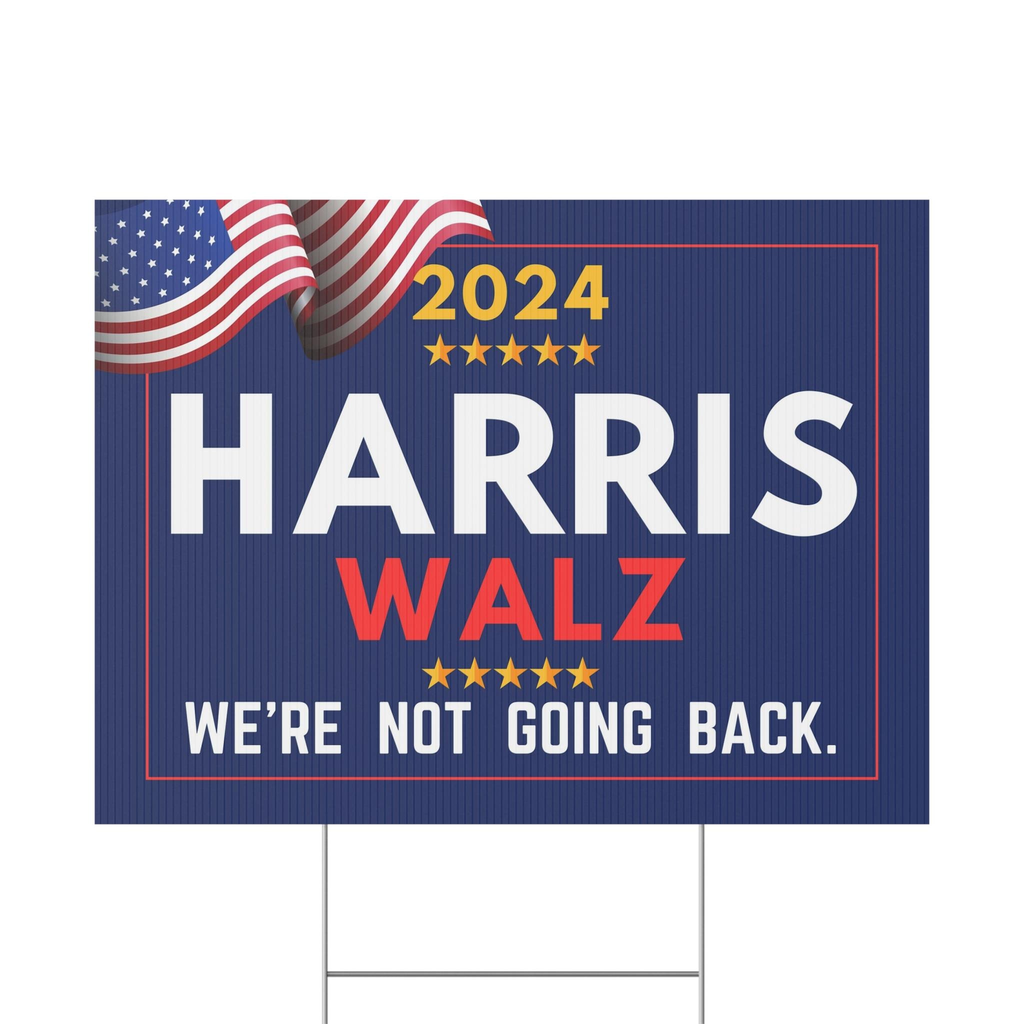 Discover Harris Walz Yard Sign 2024, Kamala Harris for President 2024, Democrat Lawn Sign
