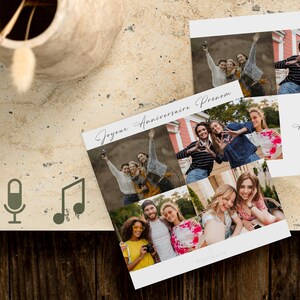 Carte personnalisée interactive | La photo ou le texte de votre choix + un contenu audio ou vidéo à découvrir (voix, musique, vidéo )