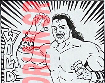 RARE WWF WWE Marc Mero Bend-Em Trading Card Art Original & Unreleased 90s