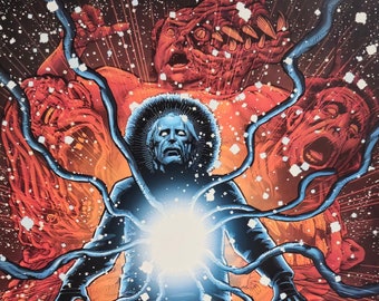 John Carpenter's The Thing Horror Comic Art Print Signed Guy Dorian Sr.