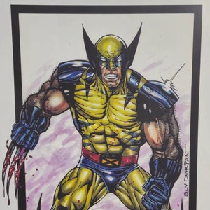 Wolverine Comic Art Print Signed Guy Dorian Sr.