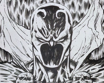 Impression d'art comique Spawn signée Guy Dorian Sr.