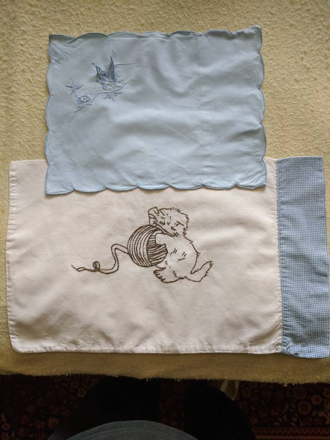 Lot Vintage Baby Pillow Cases FREE SHIPPING Etsy