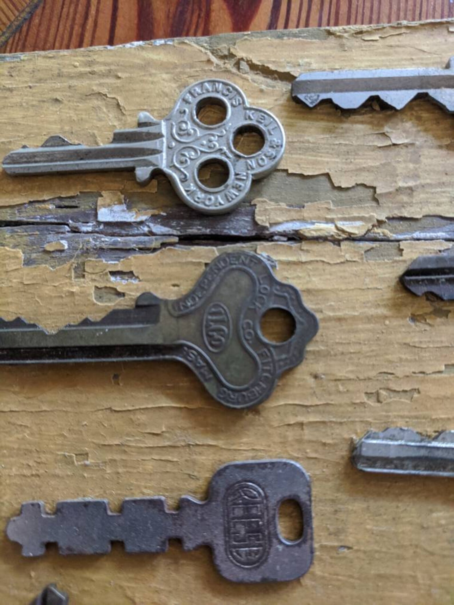 Keys Vintage Keys Collage Wall Art Signs FREE SHIPPING Etsy