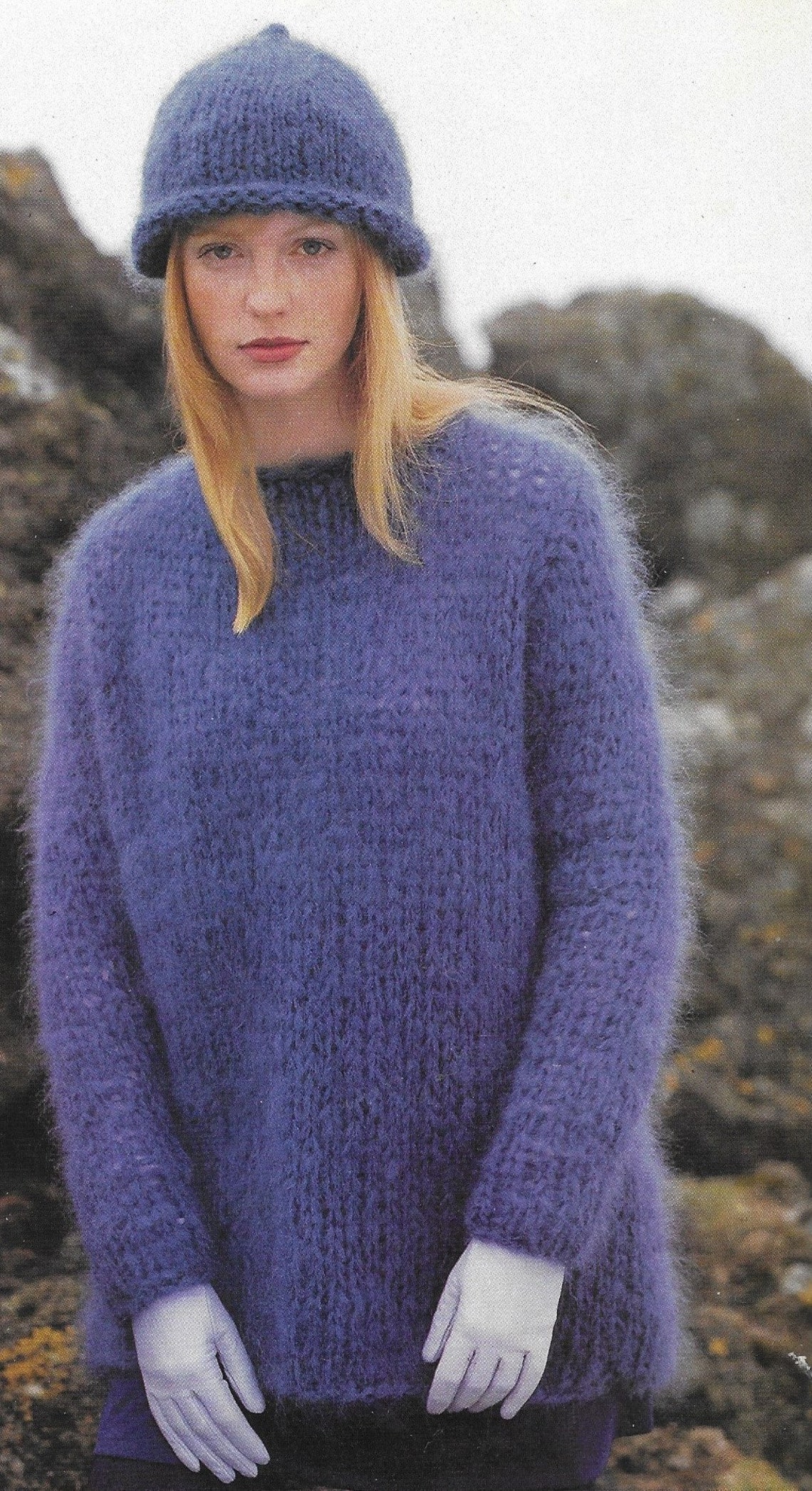 Mohair Knitting Pattern PDF pattern download for Easy Quick Etsy