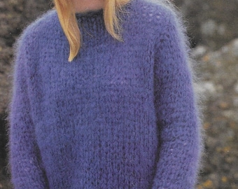 Mohair Knitting Pattern - PDF Pattern Download for Easy Quick Knit
