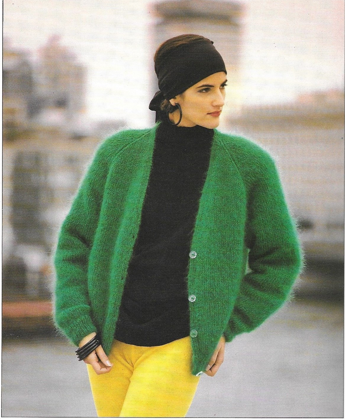 Mohair Sweater Cardigan Button Down Oversized Knit Cardigans