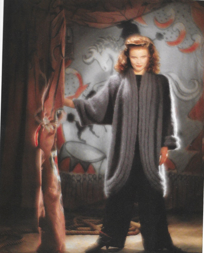 Mohair Coat Knitting Pattern PDF Pattern Download for RETRO Etsy Canada