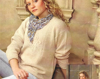 Knitting Pattern - PDF pattern download for - Celtic Knot Cables Design Pullover - Small - Large