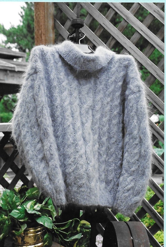 Mohair Knitting Pattern PDF Pattern Download for Cable Etsy