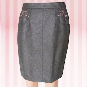 Vintage skirt country house fashion traditional costume skirt dirndl skirt maxi sizes / country house fashion traditional costume skirt dirndl made from mixed wool