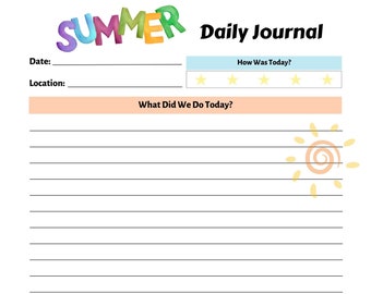 Summer Daily Journal