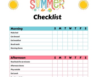 Summer Checklist 2