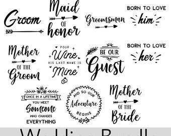 Wedding bundle SVG and PNG files!