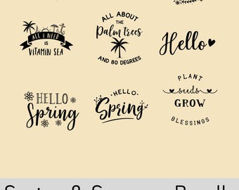 Spring & Summer Bundle SVG and PNG files!