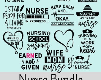 Nurse Bundle SVG and PNG files!