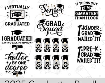 2025 Graduation bundle SVG and PNG files!
