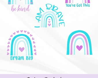 Boho Rainbow SVG & PNG Files