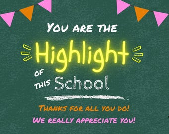 Teacher Appreciation Printable sign/tag