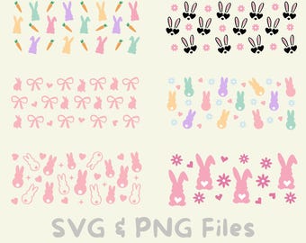 Easter Glass Wrap Bundle SVG and PNG files!