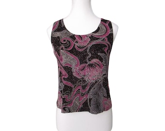 Shimmery 90s Vintage Whimsy Fairy Glitter Tank Top